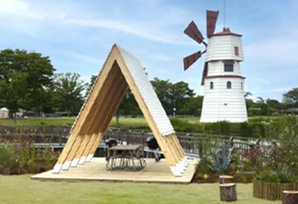 三角小屋のBBQサイト
